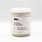 ODA.products Citrus & Woody - Narenciye & Odunsu Kokulu Dekoratif Beyaz Kapaklı Kavanoz Soya Mumu I 165 gr (Beyaz)
