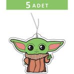 odaburada 5 Adet Baby Yoda Tasarımlı Araba Kokusu, Oto Araç Kokusu