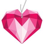 odaburada Pembe Kalp Tasarımlı Premium Oto Kokusu Asma Koku ile Şık Ortam Yaratın