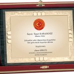 ODAK KUPA - Ahşap Plaketler - PL-027-M A - 18x24 cm