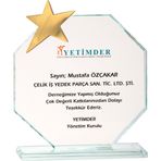 ODAK KUPA - Cam Plaketler - CM-014 A - 18x21 cm