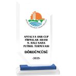 ODAK KUPA - Cam Plaketler - CM-025 B - 12x21 cm