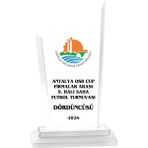 ODAK KUPA - Cam Plaketler - CM-033 A - 12x22 cm