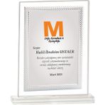 ODAK KUPA - Cam Plaketler - CM-033-M B - 18x21 cm