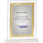 ODAK KUPA - Cam Plaketler - CM-044-M A - 18x21 cm
