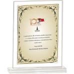 ODAK KUPA - Cam Plaketler - CM-082-M A - 18x21 cm
