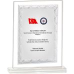 ODAK KUPA - Cam Plaketler - CM-087-M B - 18x21 cm