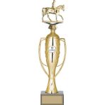 Odak Kupa - Figürlü Kupalar - At / Binici Figürlü Kupalar Fg-026 A - 43 Cm