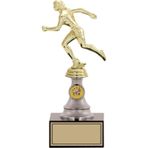 Odak Kupa - Figürlü Kupalar - Atletizm Kadın Figürlü Kupalar Fg-010 C - 26 Cm