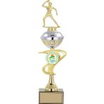Odak Kupa - Figürlü Kupalar - Masa Tenisi Kadın Figürlü Kupalar Fg-065 C - 43 Cm