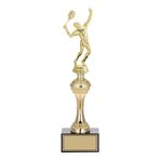 Odak Kupa - Figürlü Kupalar - Tenis Erkek Figürlü Kupalar Fg-029 C - 34 Cm Altın - Beyaz