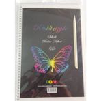 Odak Siyah Kuru Boya Kalemi 8 Parça Renkli Tasarım İçin 17x24 cm Boyutunda