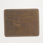 Odavar Hakiki Deri Erkek Cüzdan, Slim Kartlık, İnce Kartlık, (161) (Açık Kahverengi)