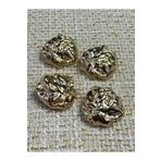 ODDA TASARIM ATÖLYESİ Tasarım extra büyük Z.A.R.A model gold 4lü düğme seti(3cm)