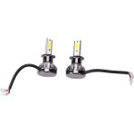 Oddities 2 Adet Mini 1400 W LED Far Ampulleri Dönüşüm Kiti Sıs Sürüş Işığı Yüksek Düşük Lambalar Drl 6000 K Beyaz Tak ve Çalıştır (H3) (Yurt Dışından) - Siyah