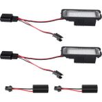 Oddities Adet 12 V LED Numarası Plaka Işık Lambaları Golf 4 5 6 7 Araba Plaka Işıkları Dış Aksesuarlar (Yurt Dışından) - Siyah