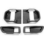 Oddities Toyota Sienna Için XL40 2021 2022 Karbon Fiber Araba Iç Kapı Kolu Kase Kapağı Trim Çerçeve Etiket Dekor Aksesuarları (Yurt Dışından) - Siyah