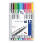 Odea 0.3 mm Uçlu Üçgen Fineliner Kalem Seti, 10 Adet, Yüksek Kalite - 41 Delft Blue