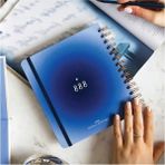 Odea 2026 Spiralli Haftalık Kare Ajanda 12 Aylık - Mavi Aura - 41 Delft Blue