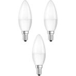 Odea 6W Sarı Işık LED Mum Ampul, E14, 3 Adet Paket
