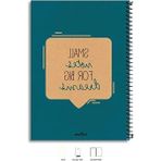 Odea Eco Kraft Sert Kapaklı Spiralli Defter - 200 Sayfa, Mavi - 41 Delft Blue