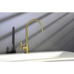 Odea Fırçalanmış Pirinç Tek Kulplu Su Filtrasyon Musluğu - 11,13 x 6,94 x 5,81