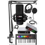 Odea Midex Midi Paket-2 Stüdyo Ekipmanları Seti Ses Kartı Midi Klavye Mikrofon Kulaklık