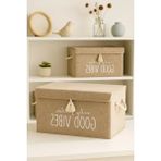 Odea Mini Keçe Kapaklı Düzenleyici Kutu (35 x 24 x 24 Cm)