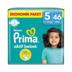 Odea Prima Bebek Bezi Aktif Bebek 5 Beden 46 Adet Junior Fırsat Paketi - 12 - 18 kg (M - L)