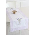 Ödel Home Bordürlü Lavanta İşlemeli Runner Lila 50 x 130