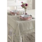 Ödel Home Buldan İpeği Ajurlu Masa Örtüsü Gri 140 x 240