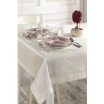 Ödel Home Buldan İpeği Masa Örtüsü Naturel 140 x 240