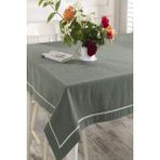 Ödel Home Buldan Keteni Biyeli Masa Örtüsü - 140 x 180 cm - Yeşil