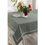 Ödel Home Buldan Keteni Biyeli Masa Örtüsü Yeşil 140 x 240