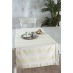 Ödel Home Buldan Kumaşı Çizgili Runner Naturel
