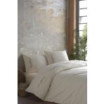 Ödel Home Dantelli Çiçek Desenli İşlemeli Nevresim Takımı Naturel 160 x 220