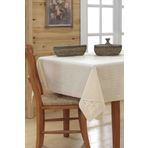 Ödel Home Dantelli Kare Dokulu Masa Örtüsü Naturel 140 x 180