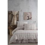 Ödel Home Ekose Desenli Nevresim Takımı Bordo 160 x 220