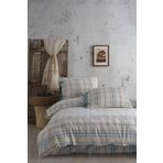 Ödel Home Ekose Desenli Nevresim Takımı Turkuaz 160 x 220