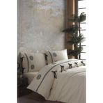 Ödel Home Etnik Desenli Taş Baskılı Nevresim Takımı - 200 x 220 cm - Bej