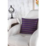 Ödel Home Meydaniye Çizgili Desenli Dolgulu Kırlent 45 x 45 Mor