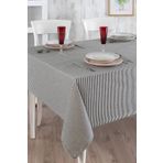 Ödel Home Siyah İnce Çizgili Masa Örtüsü Siyah 140 x 240