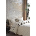 Ödel Home Zarif Desenli Taş Baskılı Nevresim Takımı Naturel 200 x 220