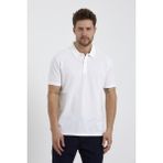 Odelon Erkek Basic Polo Yaka Tişört (Regular Fit) Beyaz - XL