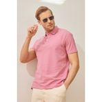 Odelon Erkek Basic Polo Yaka Tişört (Regular Fit) Gül Kurusu - M