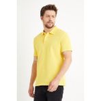 Odelon Erkek Basic Polo Yaka Tişört (Regular Fit) Sarı - XL