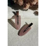 ODESE DESIGN 2'li İz Yapmayan Klips Toka Seti Simli Pembe