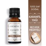 Odesense Karanfil Uçucu Yağı 10 ml Doğal ve Saf İçerik Damlalıklı Kapaklı Şişe Bez Kese