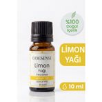 ODESENSE Limon Uçucu Yağı 10 ml %100 Doğal Ve Saf Içerik Damlalıklı Kapaklı Şişe