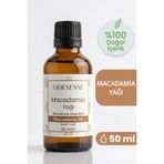 ODESENSE Macadamia Makademya Yağı 50 ml Soğuk Sıkım %100 Doğal Saf Cilt Ve Saç Bakım Yağı Katkısız